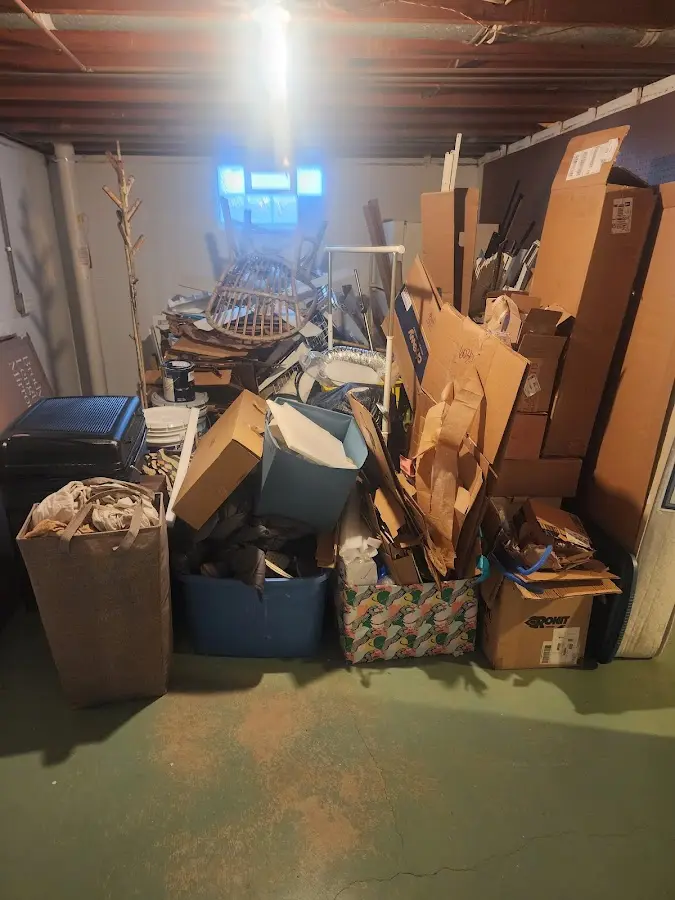 Roll-off dumpster container at job site for Concrete Dumpster Rental in Kenwood